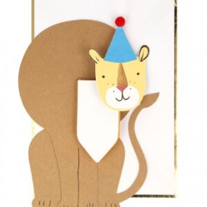 Ευχετήρια Κάρτα Γενεθλίων Λιοντάρι
